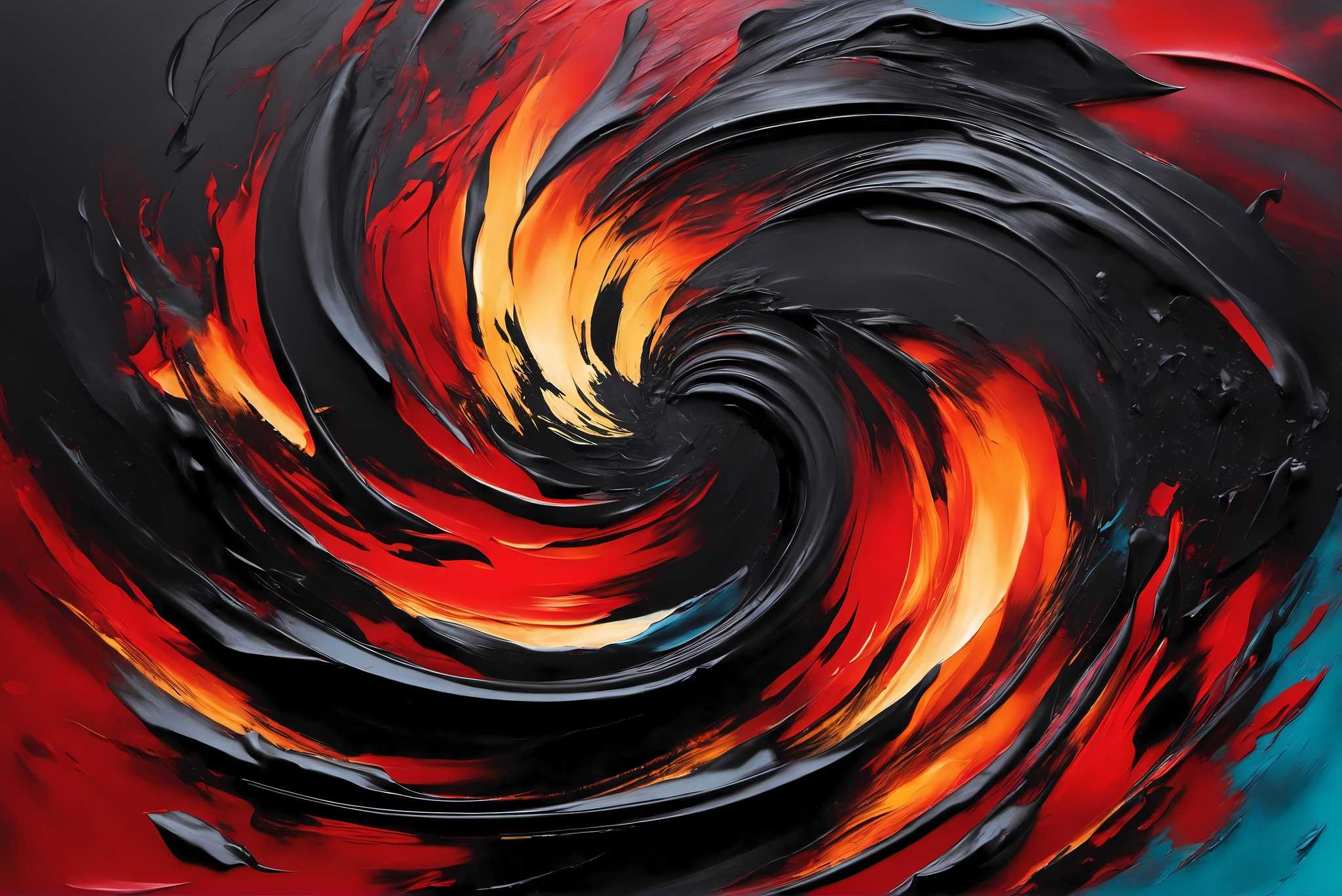Chromatic vortex odyssey: Vibrant art with lively creativity, in a room with great design, wall hangings, and home styling items. The art can be printed on poster, framed poster, canvas, metal, acrylic or wood, exclusively at WallArtZen. Find this exact print at https://wallartzen.com/waz153