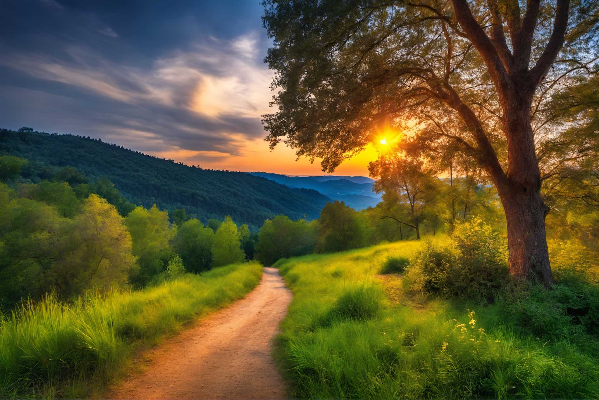 Sunset's serenade to silence: Serene art with tranquil scenes, in a room with artistic style, gallery-quality artwork, and artisan decor. The art can be printed on poster, framed poster, canvas, metal, acrylic or wood, exclusively at WallArtZen. Find this exact print at https://wallartzen.com/waz184