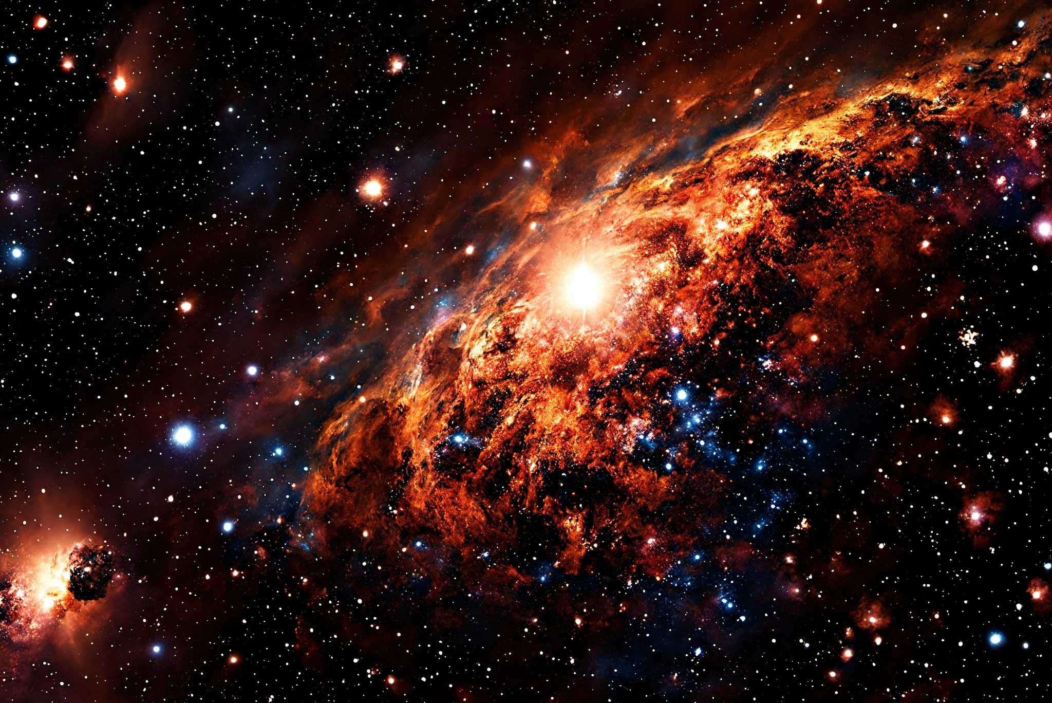 Stardust sonata: Celestial art with celestial art, in a room with classic elegance, wall art, and home styling items. The art can be printed on poster, framed poster, canvas, metal, acrylic or wood, exclusively at WallArtZen. Find this exact print at https://wallartzen.com/waz240