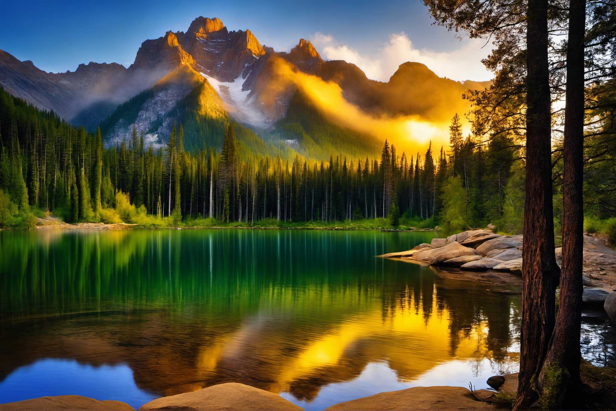 Echoes of serenity: Serene art with calming aesthetics, in a room with innovative layout, photographic wall art, and interior decorations. The art can be printed on poster, framed poster, canvas, metal, acrylic or wood, exclusively at WallArtZen. Find this exact print at https://wallartzen.com/waz303