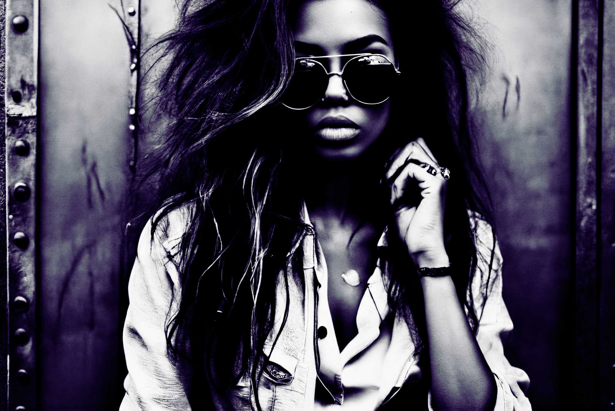 Silhouetted riddles in monochrome: Sunglasses art with eccentric eyewear, in a room with great design, mural artworks, and interior decorations. The art can be printed on poster, framed poster, canvas, metal, acrylic or wood, exclusively at WallArtZen. Find this exact print at https://wallartzen.com/waz45