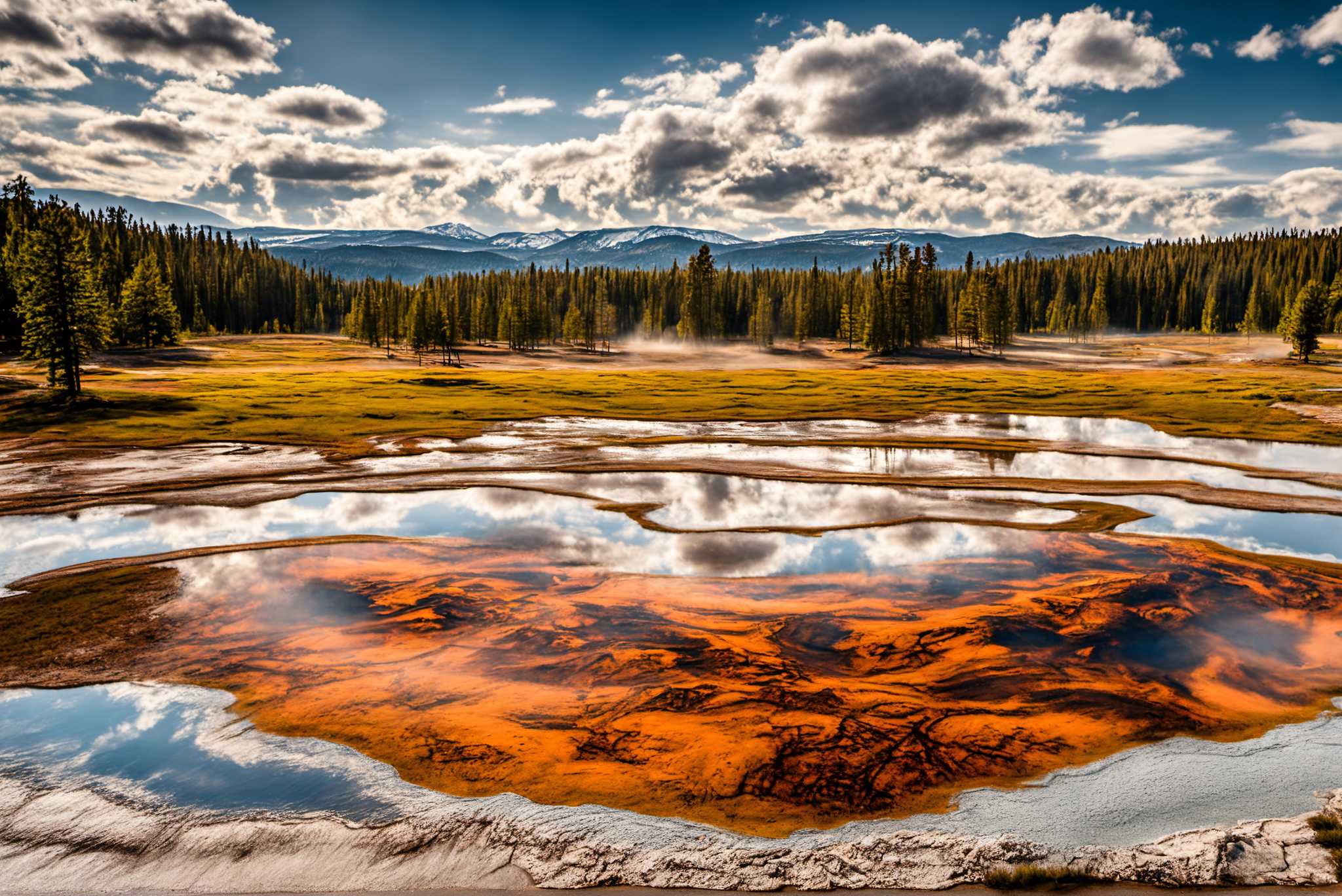 Chroma lake serenade: Vibrant pond art with aquatic landscapes, in a room with classic elegance, photographic wall art, and home furnishings. The art can be printed on poster, framed poster, canvas, metal, acrylic or wood, exclusively at WallArtZen. Find this exact print at https://wallartzen.com/waz70