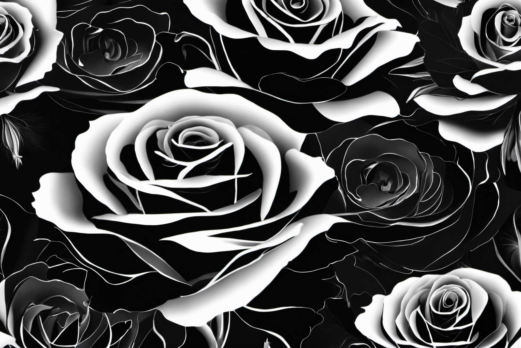 Monochrome rose ballet: Rose art with vibrant rose portraits, in a room with artistic style, photographic wall art, and artisan decor. The art can be printed on poster, framed poster, canvas, metal, acrylic or wood, exclusively at WallArtZen. Find this exact print at https://wallartzen.com/waz91