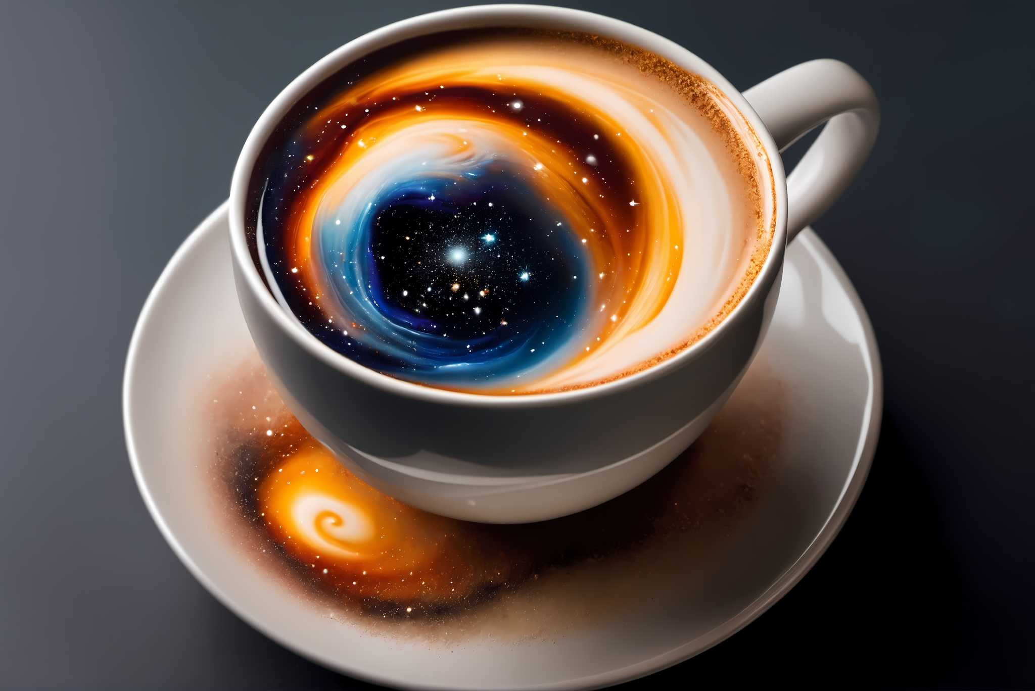 Caffeinated cosmos swirls: Swirl art with expression, in a room with minimalist approach, bespoke art designs, and artisan decor. The art can be printed on poster, framed poster, canvas, metal, acrylic or wood, exclusively at WallArtZen. Find this exact print at https://wallartzen.com/waz149