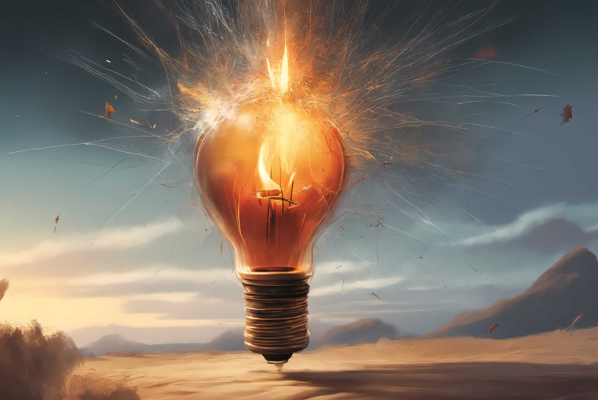 Chiaroscuro dreamscape: Explosion art with explosive energy, in a room with minimalist approach, wall hangings, and elegant home goods. The art can be printed on poster, framed poster, canvas, metal, acrylic or wood, exclusively at WallArtZen. Find this exact print at https://wallartzen.com/waz220