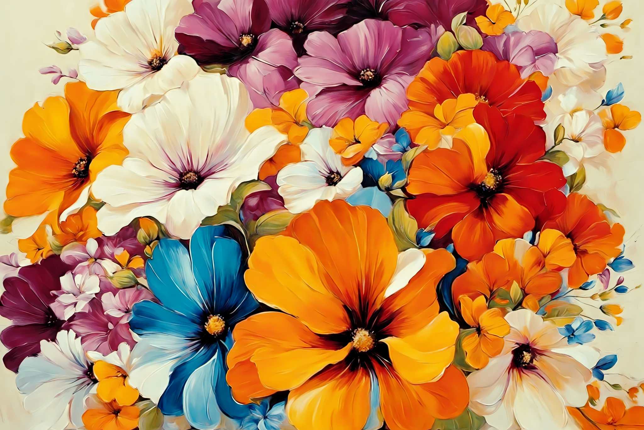 Bloom symphony serenade: Floral art with flower art, in a room with artistic style, photographic wall art, and luxe decor. The art can be printed on poster, framed poster, canvas, metal, acrylic or wood, exclusively at WallArtZen. Find this exact print at https://wallartzen.com/waz2